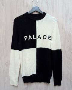 PALACE SKATEBOARDS/パレス スケートボード/ニット/Berg Kn it/ブラック×ホワイト/Sサイズ