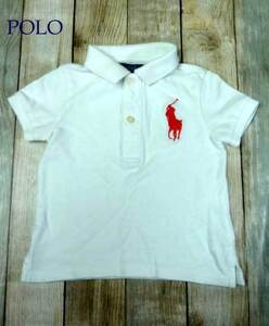 【y3806】送料270円～◆POLO RALPH LAUREN ポロ ラルフローレン ビッグポニー 半袖ポロシャツ 12M-80◆（U）