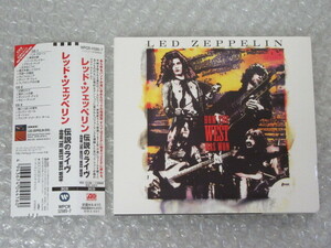 CD/3枚組/レッド・ツェッペリン Led Zeppelin/伝説のライヴ -How The West Was Won-/WPCR-11585-7/帯付/美品