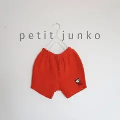 petit junko  ズボン パンツ 赤 女の子 男の子 キリン ロゴ 95