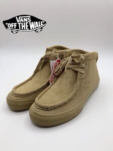 【未使用】 VANS CARVER HI V396 バンズ スウェード モックトゥ ブーツ シューズ カーバー ハイカット サイズ26.0cm サンド 天然皮革