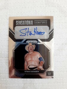 スタン・ハンセン 直筆サインカード 2023 Panini Prizm WWE