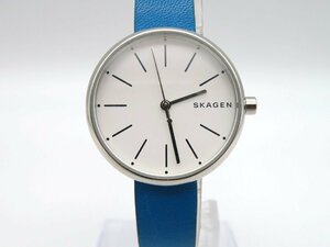 1円◆稼働◆ スカーゲン SKW2597 白 クオーツ レディース 腕時計 N92302