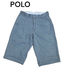 US古着レギュラー★POLO★ショートパンツ★W30★カーキ ショートパンツ ハーフパンツ