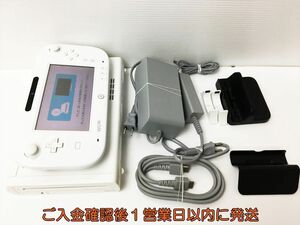 【1円】任天堂 WiiU 本体 セット 32GB ホワイト ニンテンドーWii U ゲームパッド ACアダプター 動作確認済 H02-944rm/G4