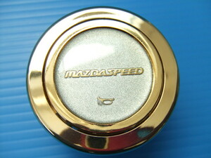 当時物 ほぼ新品 マツダ スピード ゴールド ホーンボタン MAZDA SPEED 旧車 昭和 ビンテージ マツダスピード MAZDASPEED ホーンスイッチ