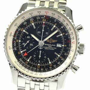 ブライトリング BREITLING A24322 ナビタイマー ワールド クロノグラフ GMT 自動巻き メンズ 良品 _807337