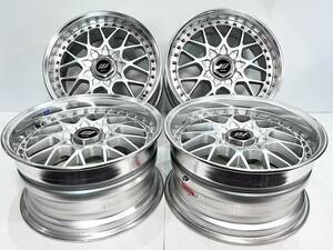 当時物!!深リム WORK VS-Edition☆ワーク VS エディション☆17インチ 3ピースホイール☆17×8J 9J +35 PCD114.3 4/5穴☆1995年製