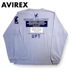 【美品】 AVIREX アビレックス バックプリント ロンT 長袖Tシャツ