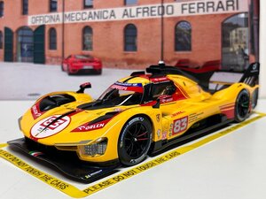 Burago 1/18 Ferrari 499P #83 WEC Qatar 2024 Kubica Shwartzman Ye　フェラーリ　ブラーゴ