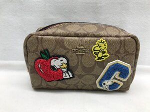 コーチ COACH 6440 ポーチ スヌーピー ウッドストック PEANUTS 小物入れ