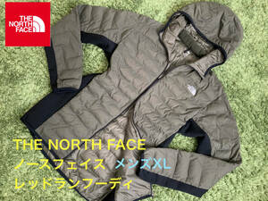 良好 THE NORTH FACE ノースフェイス RED RUN PRO HOODIE レッドランプロフーディ メンズXL ランニング 中綿人工ライトダウンジャケット 