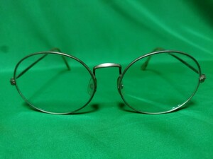 レトロ アンティーク ヴィンテージ 金属フレーム メガネフレーム メガネ 眼鏡 昭和 小道具