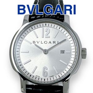 ブルガリ BVLGARI ソロテンポ ST29S クォーツ クオーツ QZ SS 革ベルト レザー デイト ラウンド レディース 時計 ブランド 稼働