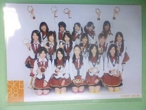 SKE48 手をつなぎながら 集合 写真 2009 松井珠理奈 松井玲奈　A00496