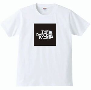 【送料無料】【新品】THE DARTH FACE ダースフェイス Tシャツ メンズ パロディ おもしろ プレゼント ホワイト 白 2XLサイズ 大きいサイズ