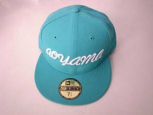 Mr.gentleman x new era AOYAMA CAP 7 1/2 エメラルド ブルー ミスタージェントルマン ニューエラ キャップ 帽子 7.5 SHIROKANE BIOTOP