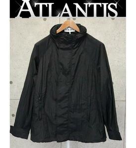 銀座店 ロエベ ナイロン SALE ジップ ジャケット メンズ アウター size:44 黒