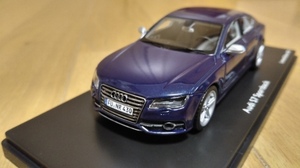 即決　シュコー　AUDI　S7　SPORTBACK　アウディ　スポーツバック　エストリルブルー　1/43　絶版　レア