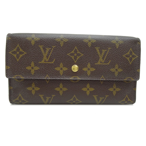 ［飯能本店］LOUIS VUITTON LV ルイ・ヴィトン ポルトトレゾール インターナショナル M61215(廃番) 三つ折り財布 モノグラム DH85467