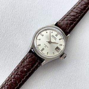 SEIKO 21石　Matic lady レディース自動巻／手巻き腕時計　稼動品