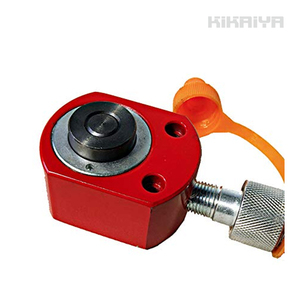 KIKAIYA 油圧 シリンダー 5トン フラットタイプ 使用油量10cc 小型 軽量 薄型 油圧工具