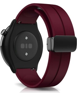 ER-173@[RoSoki] 20mm バンド Amazfit Active/Amazfit GTR Mini/Amazfit バンド シリコン製 マグネット付き スポーツバンド