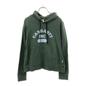 カーハート 長袖 パーカー M グリーン系 Carhartt レディース