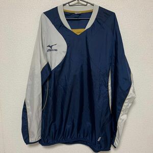 ★【美品　XO】MIZUNO ピステ　ミズノ　ネイビー　スポーツウェア　トレーニングウェア　ウインドブレーカー