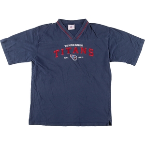 古着 NFL NFL TENNESSEE TITANS テネシータイタンズ VネックTシャツ メンズL /eaa320511