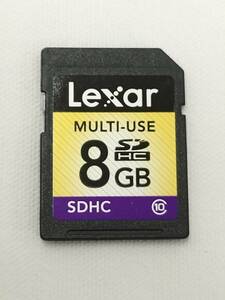 Lexar　SDHCカード　8GB　SDカード　メモリーカード　フォーマット済み　現状品