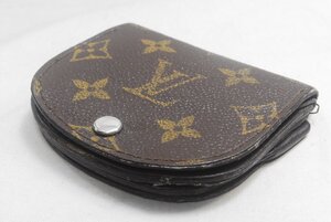 ★良品★LOUIS VUITTON LV ルイヴィトン モノグラム 財布 小銭入れ コインケース ブラウン 茶色 丸型★正規品