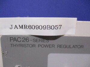 中古Shimaden PAC26P413-02101N1000 PAC26-SERIES Thyristor Power Regulator 60A(JAMR60909B057)