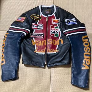 VANSON レザージャケット ライダース サイズ36 ヴィンテージ　アリシアキーズ 