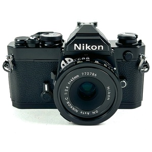 ニコン Nikon FM + GN Auto NIKKOR.C 45mm F2.8 Ai改 フィルム マニュアルフォーカス 一眼レフカメラ 【中古】