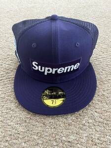 ☆SUPREME☆24SS Box Logo Mesh Back New Era Purple