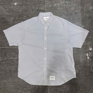 WTAPS 24ss BD 01/SS/CTPL.BROADCLOTH SHIRT XLサイズ ダブルタップス ビーディー ストライプ半袖シャツ