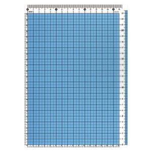 メール便発送 共栄プラスチック カラー方眼下敷きB5判 ブルー CPK-B5-B 00025004