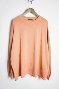 美品 EVCONエビコン PIGMENT WIDE L/S TEE ロングスリーブ 長袖Tシャツ カットソー 241-91105 529O