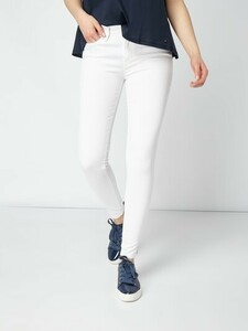 【美品/美脚】TOMMY HILFIGER トミーヒルフィガーCOMO RW Jegging Fitホワイトスキニーデニムパンツ/25 チュニジア製