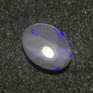 天然ブラックオパール ルース 3.160ct 大粒 黒母岩 ネオンブルー ライトニングリッジ産 【ファーストコレクション】02059