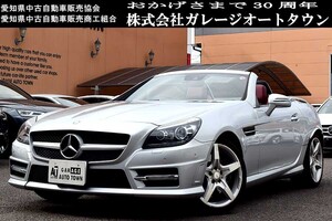 トップモデル 3500cc エンジン 必見 イリジウムシルバー メルセデスベンツ SLK350 ブルーエフィシェンシー 正規ディーラー車 レッドレザー