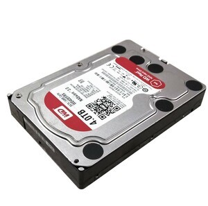 【中古パーツ】3.5 SATA 4TB 1台 正常 WDC WD40EFRX 使用時間0H■ HDD5239