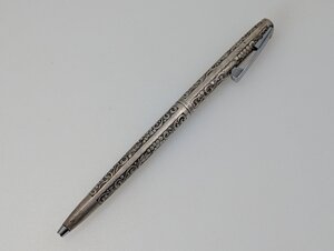 SHEAFFER シェーファー ボールペン 彫金 SV925 STERLING SILVER シルバーバレル インク切れ 現状[03-5016