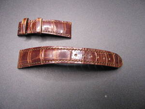 PATEK PHILIPPE LEATHER STRAP パテックフィリップ 革ベルト 20-16mm アリゲーター 茶