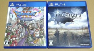 【送料無料】【PS4】 ドラゴンクエストXI ドラゴンクエスト11 過ぎ去りし時を求めて ファイナルファンタジー15 XV 2点セットまとめ売り