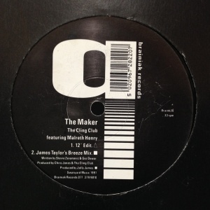 12inchレコード THE CLING CLUB / THE MAKER