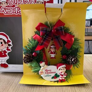 新品　未使用　ペコちゃん　クリスマス　ペコポコリース　箱付き