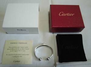 キーホルダー U字型 カルティエ Cartier SPAIN 925C15 シルバー 箱入り キーリング レディース メンズ ファッション小物