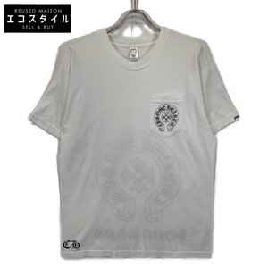 Chrome Hearts クロムハーツ ホワイト HONG KONG限定 サークルロゴ 半袖Tシャツ ホワイト L トップス コットン メンズ 中古